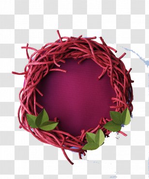 Paper U7d19u96d5 - Wreath - Purple Nest Element Transparent PNG