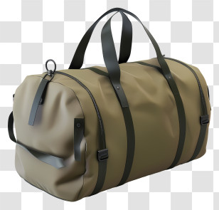 Duffel Bag - Practical Green Duffel Bag Transparent PNG