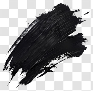 Brush Stroke - Black Paint Brush Stroke Illustration Transparent PNG
