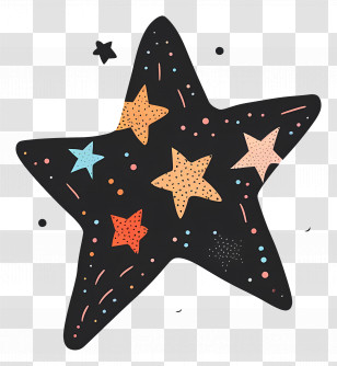 Star - Decorative Star With Patterns Transparent PNG