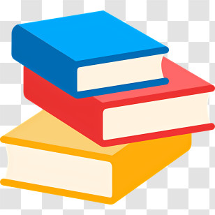 Book Logo - Stack Of Colorful Books Transparent PNG