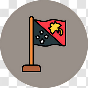 Papua New Guinea Flag - Papua New Guinea National Flag Transparent PNG