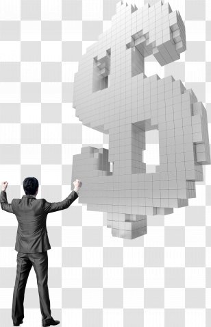 Dollar Sign Businessperson Currency Symbol - Finance - Business Man With Transparent PNG