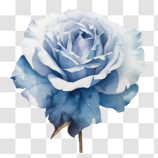 Blue Rose
 - Blue Rose Watercolor Illustration Transparent PNG