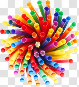 Drinking Straw Handicraft Art Bottle - Red Cups Transparent PNG