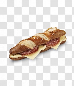 Ham Breakfast Sandwich Salami Bocadillo Pretzel - Salt Cured Meat Transparent PNG
