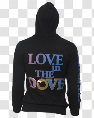 Hoodie Black M Font - Love Dove Transparent PNG