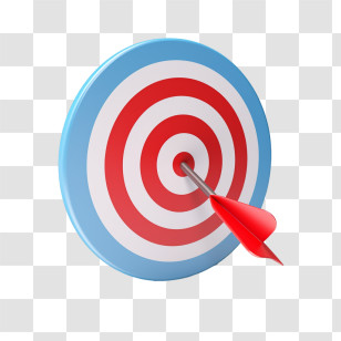 Target - Illustration Of Target With Arrow Transparent PNG