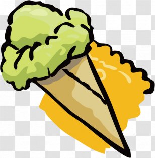 Ice Cream Cone Sundae Clip Art - Vector Cones Transparent PNG