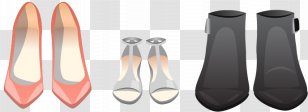 Shoe High-heeled Footwear Boot - Women's Shoes Vector Material Downloaded, Transparent PNG