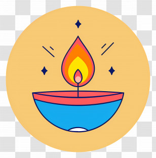Candle - Candle With Flame Illustration Transparent PNG