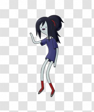 Marceline The Vampire Queen Finn Human Ice King Lumpy Space Princess - Silhouette Transparent PNG