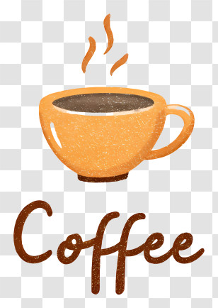 Coffee Logo - Hand-Drawn Coffee Cup Doodle Transparent PNG