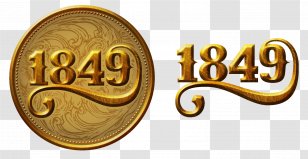 California Gold Rush Mining - Brass - Both Transparent PNG