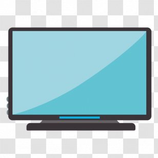 Display Device LCD Television Computer Monitors Flat Panel - Watercolor Transparent PNG