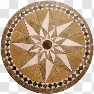 Mosaic Tile Floor Medallions Marble Ceramic Transparent PNG