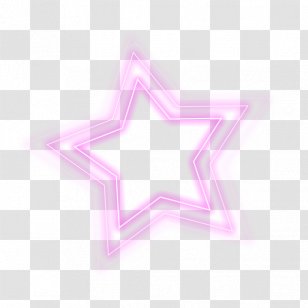 Light - Text - Colorful Effect Five-pointed Star Transparent PNG