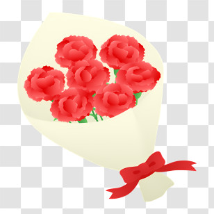 Icon - Red Rose Bouquet Transparent PNG
