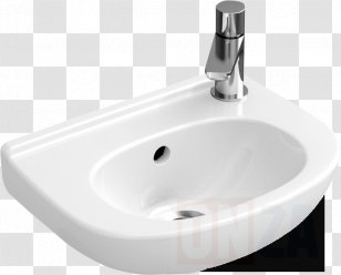 Villeroy & Boch O.novo Hand Compact Bathroom Ceramic Sink Transparent PNG