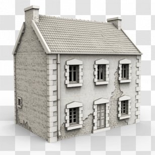 Second World War Building Warhammer 40,000 House Storey - Ww2 - Tile-roofed Transparent PNG