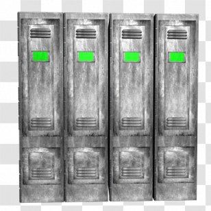 Black And White - Borderlands - Large Locker Closed Transparent PNG