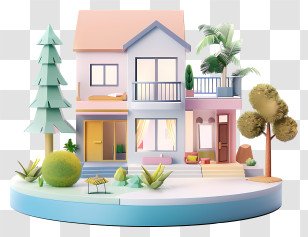 Real Estate - Cute Doodle House Transparent PNG