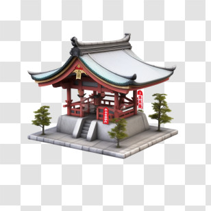 Shinto Shrine - Traditional Japanese Shrine Transparent PNG