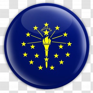 Flag Of Indiana State Ohio - Heart - University Canterbury England Transparent PNG