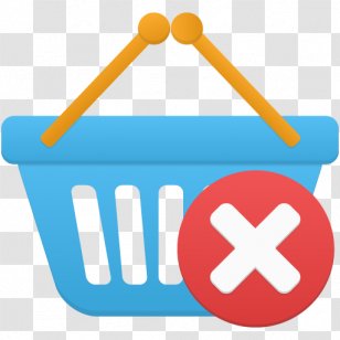 Area Text Brand Yellow - Shopping Basket Remove Transparent PNG