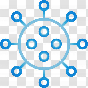 Blue Circle Azure Line Line Art Transparent PNG