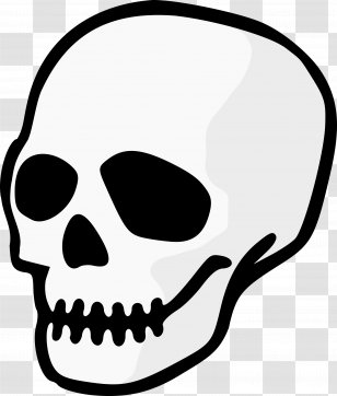 Clip Art Vector Graphics Skull Openclipart Image - Artwork Transparent PNG