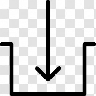 Black & White Computer Software Button - Symbol - Embed Transparent PNG
