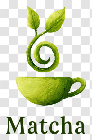 Matcha Tea Logo - Green Matcha Tea Logo Transparent PNG