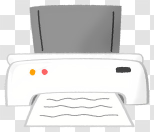 Printer - Printer With Paper Transparent PNG