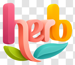 Herb Logo - Colorful Herb Logo Transparent PNG