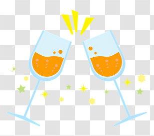 Clinking Glasses - Clinking Glasses For Celebration Transparent PNG