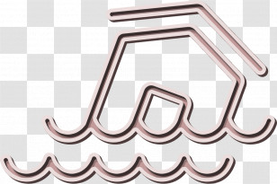 Flooding House Icon Buildings Icon Overflow Icon Transparent PNG