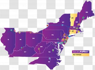 E-ZPass Fort Bend County Toll Road Authority New Jersey - Us Maps With States And Cities Highways Transparent PNG