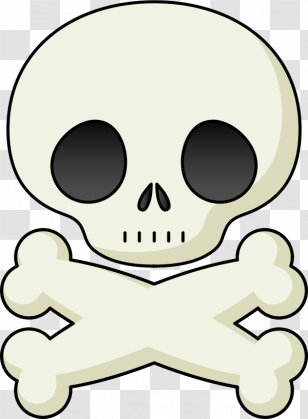 Skull And Bones Crossbones Clip Art - Jaw - Cartoon Images Transparent PNG