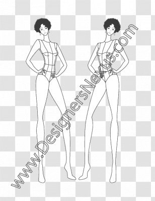Hoodie Technical Drawing Fashion Illustration Sketch - Heart - Female Illustrator Transparent PNG
