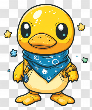 Cartoon Duck - Yellow Duck Cartoon Transparent PNG