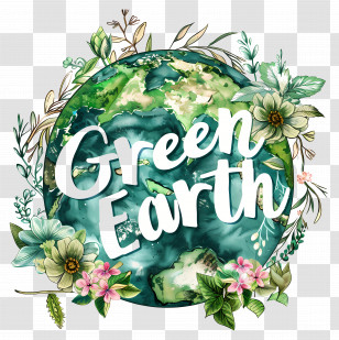World Environment Day - Green Earth Illustration For Eco-Friendly Concept Transparent PNG