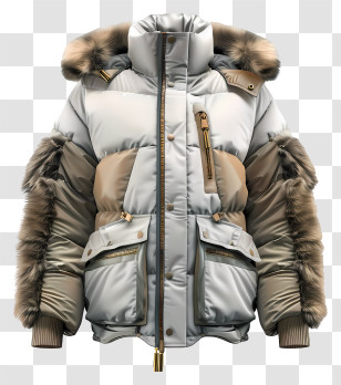Winter Jacket - Warm Winter Jacket With Fur Transparent PNG