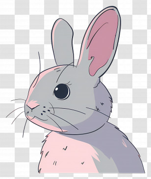 Cartoon Bunny - Cute Cartoon Rabbit Illustration Transparent PNG