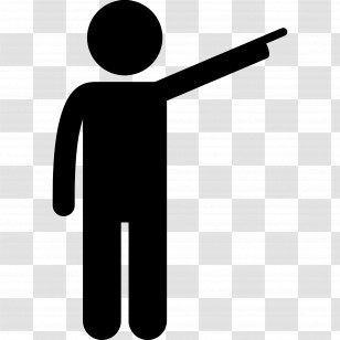 Finger Arrow - Person Pointing In A Direction Transparent PNG