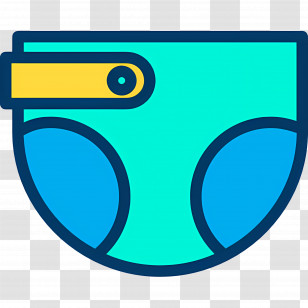 Diaper - Colorful Baby Diaper Transparent PNG