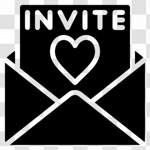 Invitation Letter - Invitation Card With Heart Transparent PNG