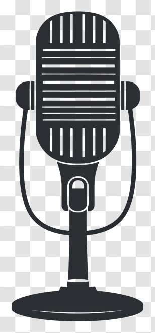 Speech - Vintage Microphone Icon Transparent PNG