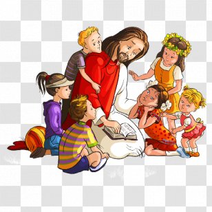 Teaching Of Jesus About Little Children Bible Clip Art - Nativity 