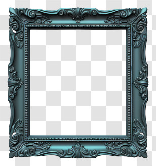 Decorative Frame - Elegant Ornate Picture Frame In Baroque Style Transparent PNG